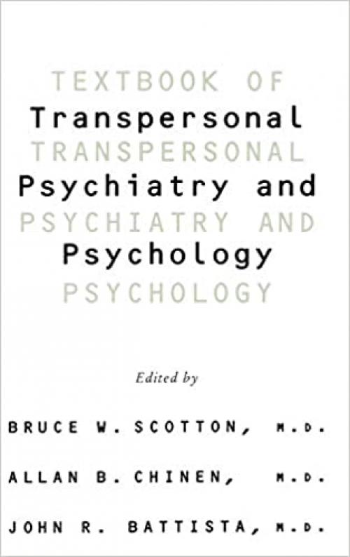  Textbook Of Transpersonal Psychiatry And Psychology 