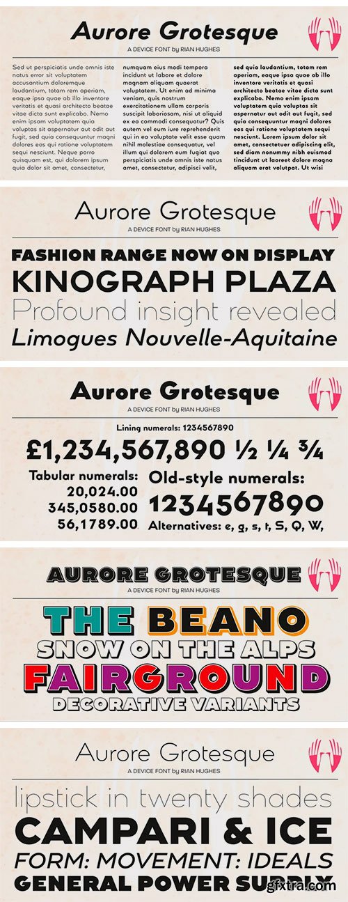 Aurore Grotesque Font Family