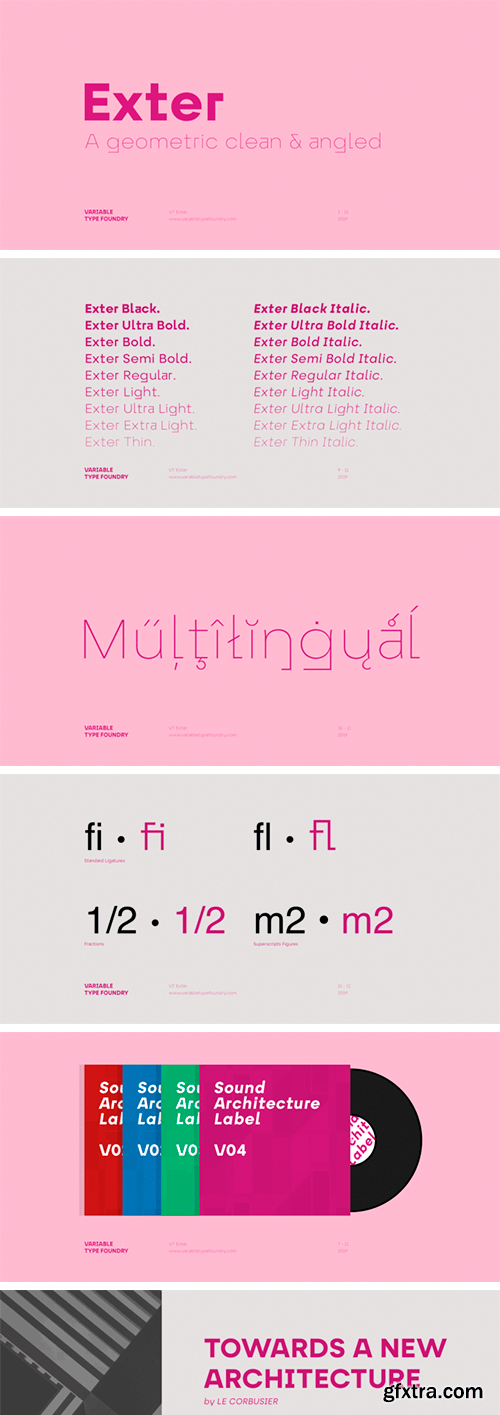 Exter Font Family