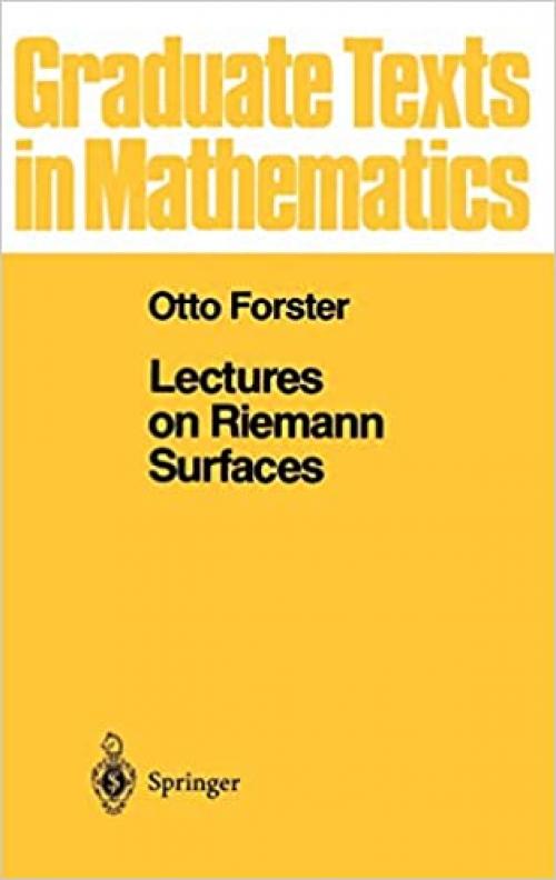  Lectures on Riemann Surfaces 