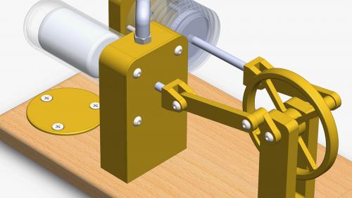 SOLIDWORKS: Designing a Stirling Engine