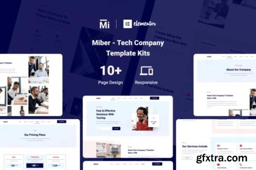 ThemeForest - Miber v1.0.0 - Tech Company Elementor Template Kit - 29350164