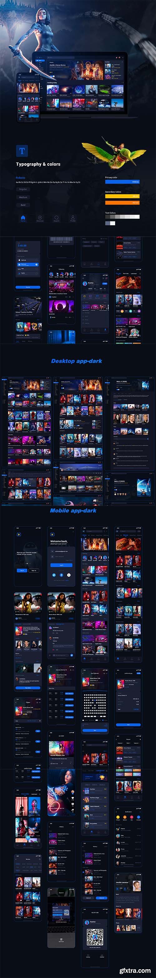 video sharing platform APP ui kit