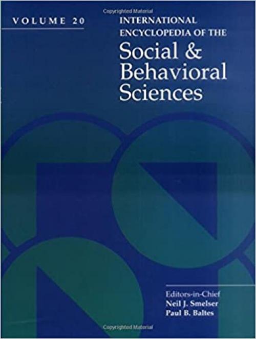  International Encyclopedia of Social & Behavioral Sciences 