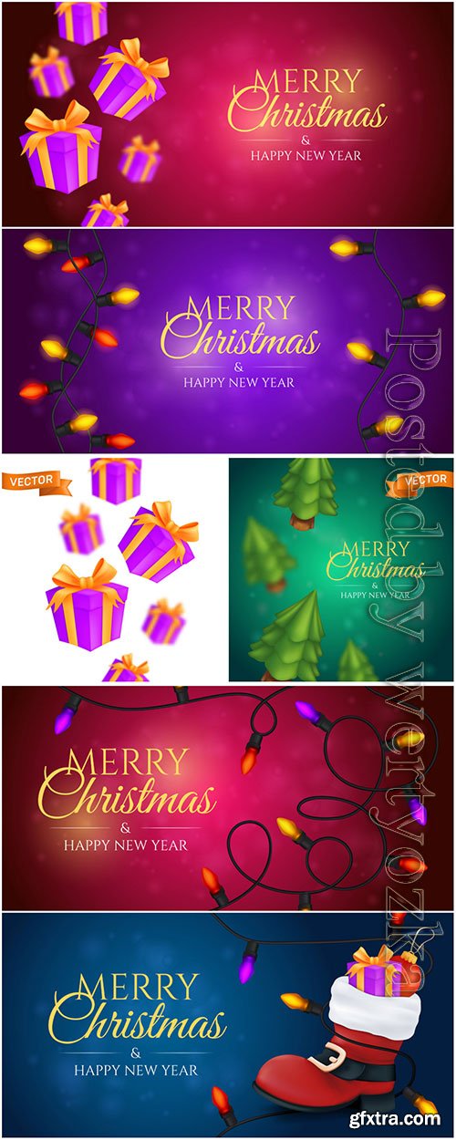 Merry christmas 2021 vector illustration