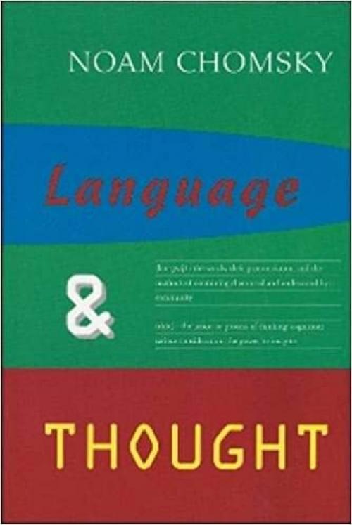  Language & Thought (Anshen Transdisciplinary Lectureships in Art, Science and the Philosophy of Culture) 