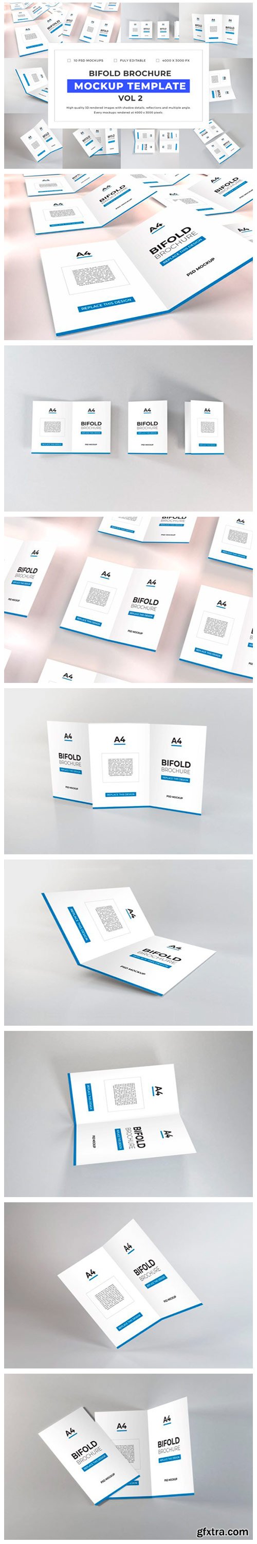 Bifold Brochure Mockup Bundle Vol 2 Font