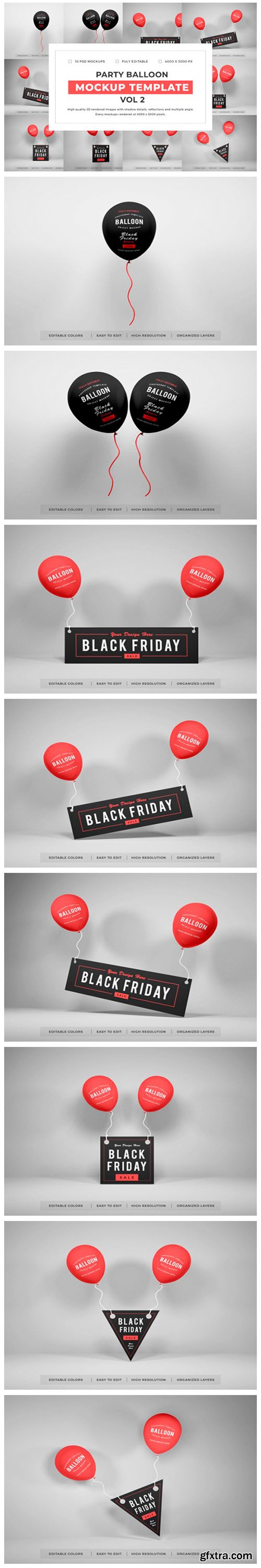 Party Balloon Mockup Bundle Vol 2 6780452