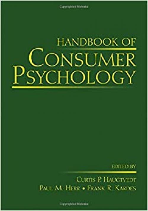  Handbook of Consumer Psychology (Marketing and Consumer Psychology) 