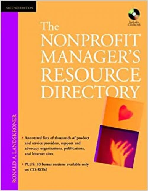  The Nonprofit Manager's Resource Directory, 2nd Edition 