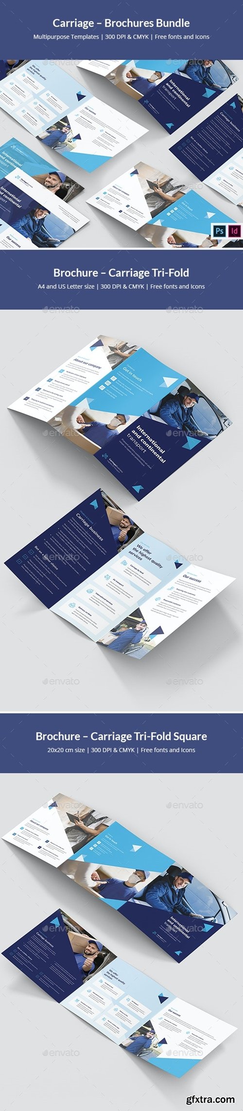 GraphicRiver - Carriage – Brochures Bundle Print Templates 7 in 1 29217536