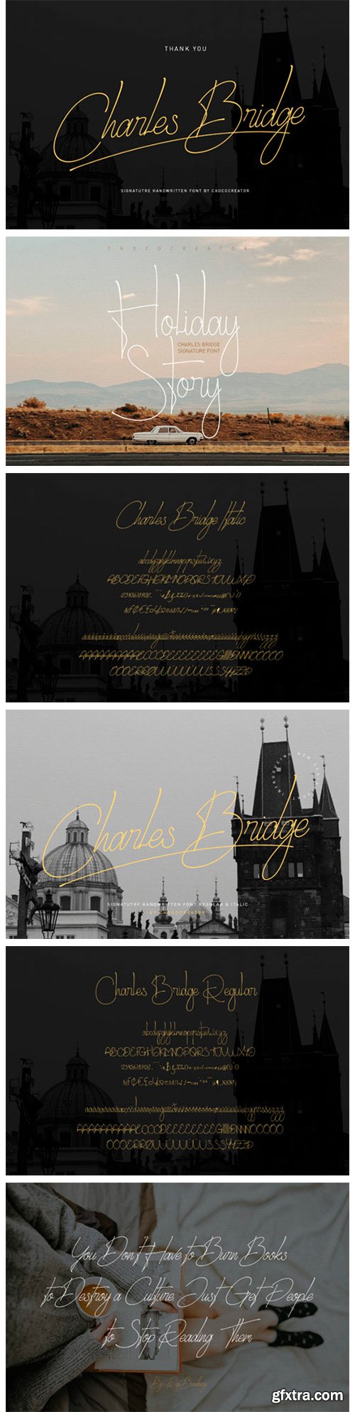 Charles Bridge Signature Handwritten Font