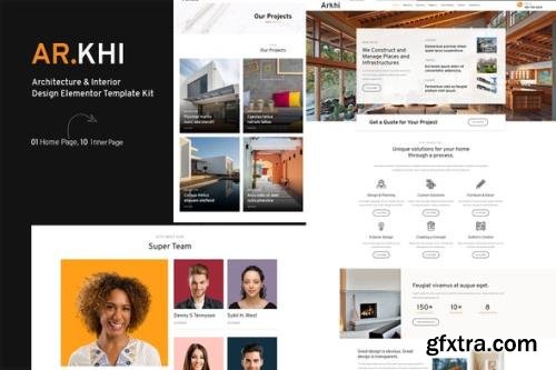 ThemeForest - Arkhi v1.0.0 - Architecture & Interior Design Elementor Template Kit - 29452841