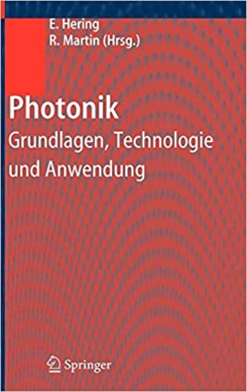  Photonik: Grundlagen, Technologie und Anwendung (German Edition) 