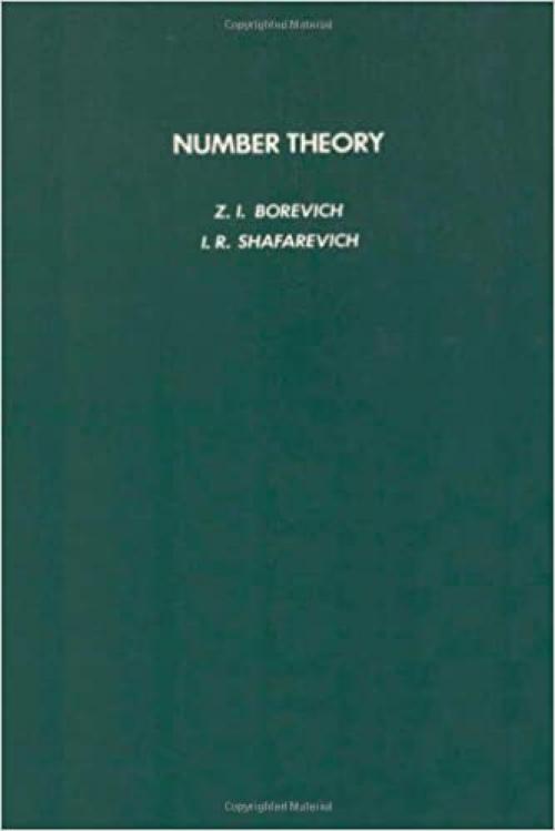  Number Theory, (Pure and Applied Mathematics, Volume 20) 