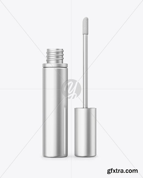 Opened Cosmetic Metallic Bottle Mockup 69831