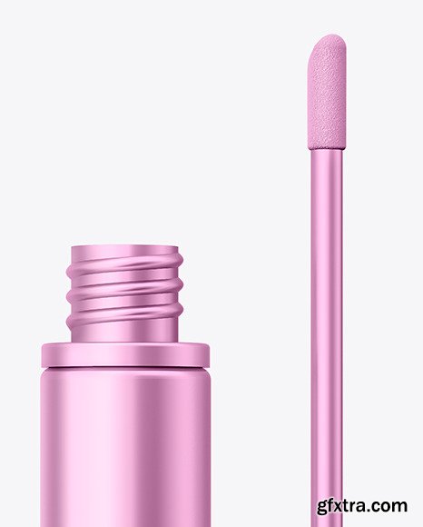 Opened Cosmetic Metallic Bottle Mockup 69831