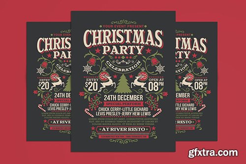 Christmas Party Celebration Flyer