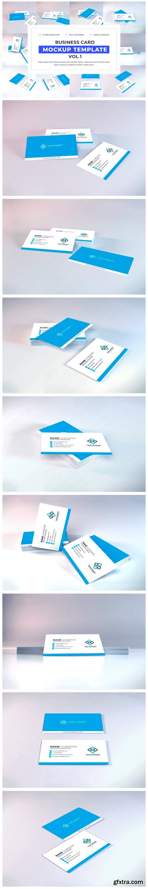 Business Card Mockup Bundle Vol 1 6702084