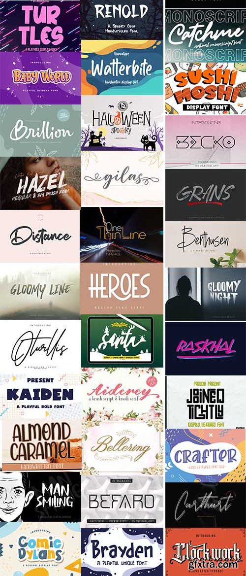 100 Super Creative Fonts + WebFonts