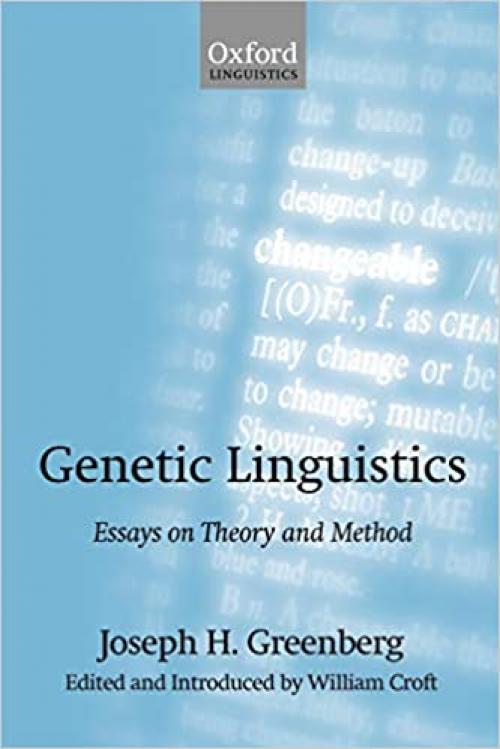  Genetic Linguistics: Essays On Theory And Method 