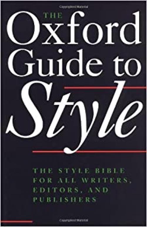  The Oxford Guide to Style 