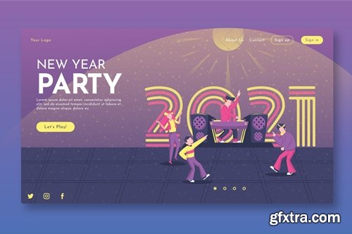 New Year Party - Landing Page GR