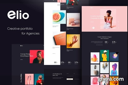 Elio Creative Agency PSD Template