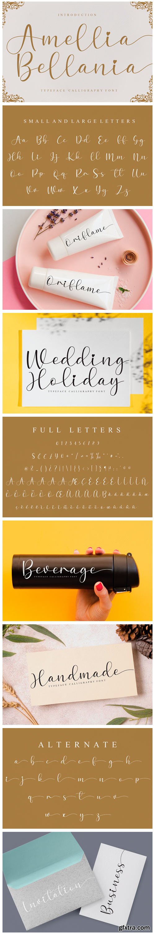 Amellia Bellania Font