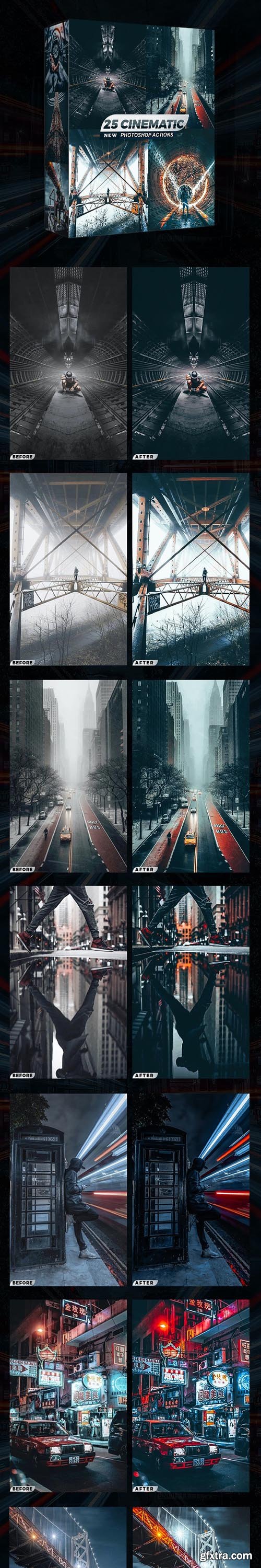 GraphicRiver - 25 Cinematic Photoshop Actions 28884599