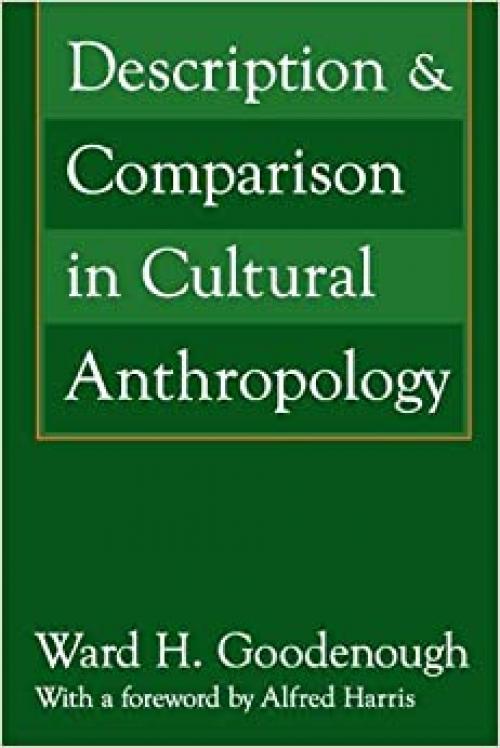  Description and Comparison in Cultural Anthropology 