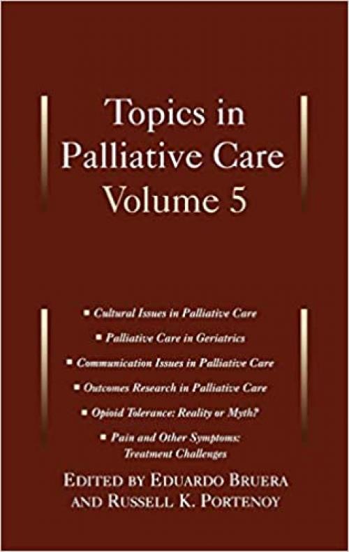  Topics Palliative Care Vol 5 