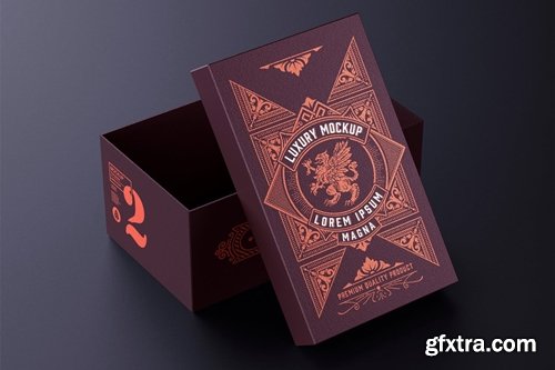 Luxury Cardboard Box Mockup