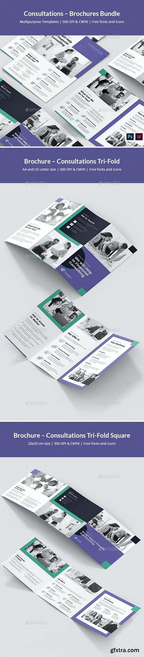 GraphicRiver - Consultations – Brochures Bundle Print Templates 29353273