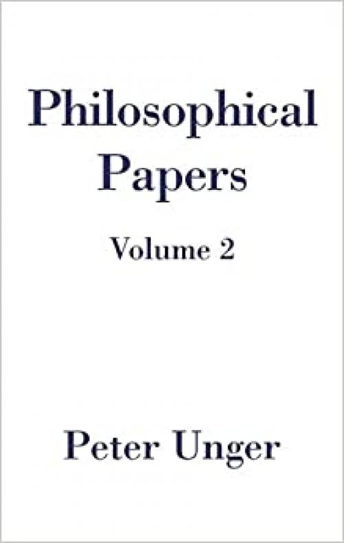  Philosophical Papers: Volume Two 