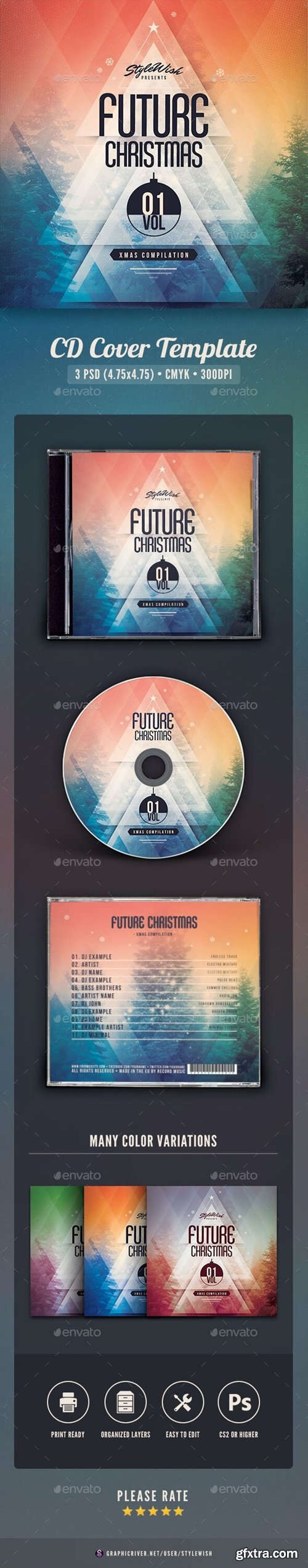 GraphicRiver - Future Christmas CD Cover Artwork 29375185