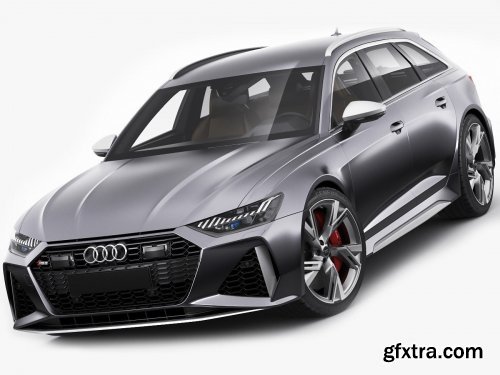 Audi RS6 avant 2020 3D model