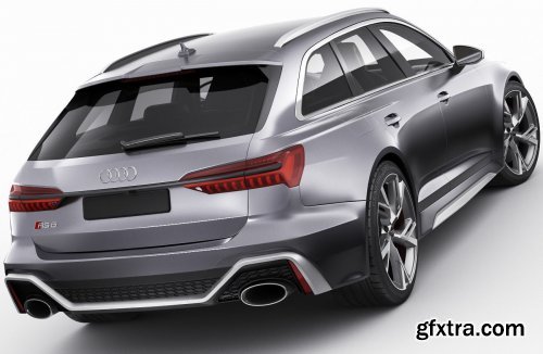 Audi RS6 avant 2020 3D model