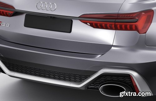 Audi RS6 avant 2020 3D model