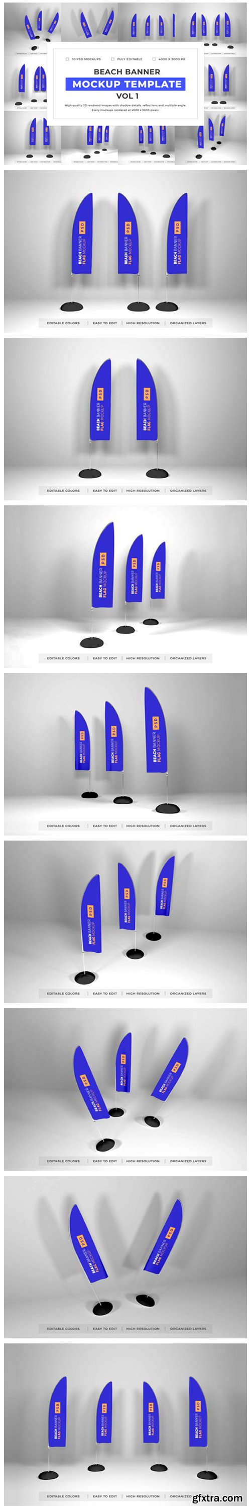 Beach Banner Mockup Bundle Vol 1 6693845