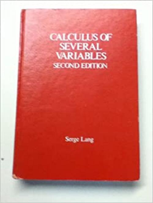  Calculus of several variables (Addison-Wesley series in mathematics) 