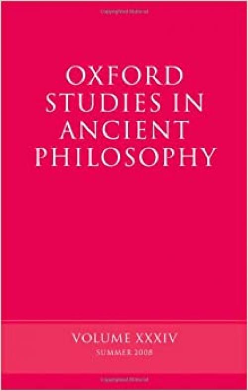  Oxford Studies in Ancient Philosophy: Volume 34 