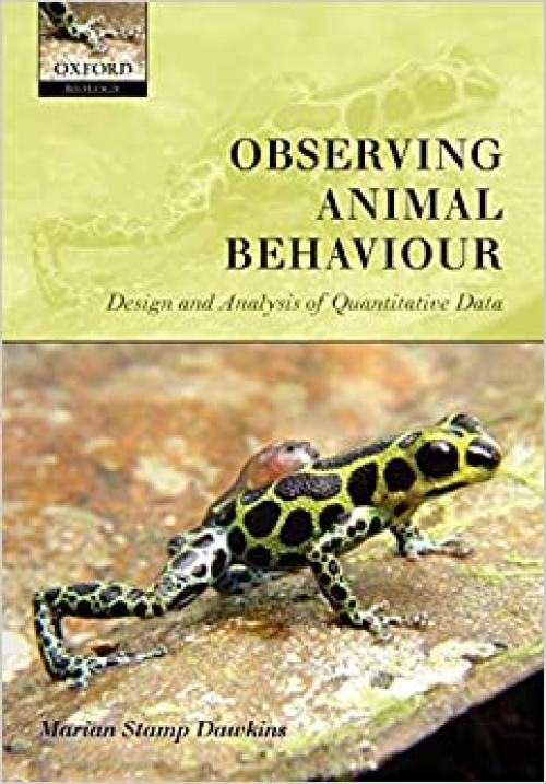  Observing Animal Behaviour: Design and Analysis of Quantitive Controls 