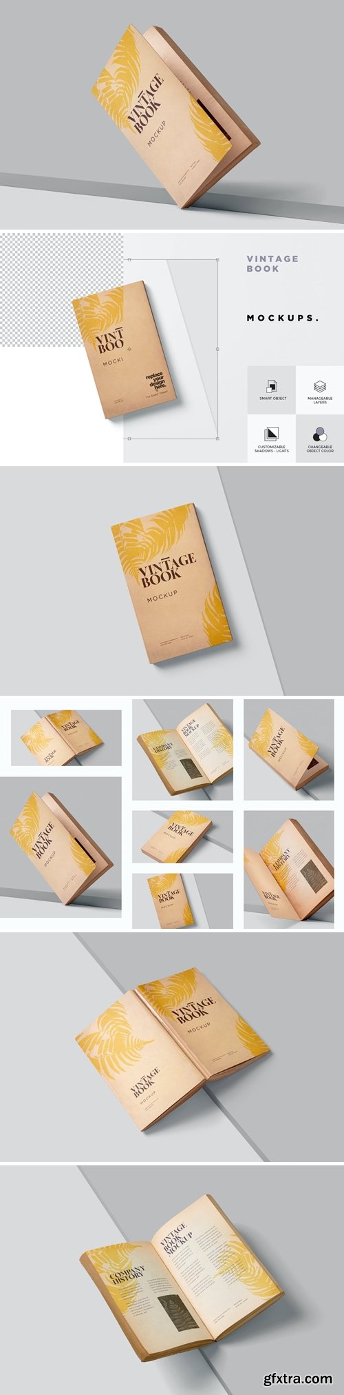 Vintage Book Mockups