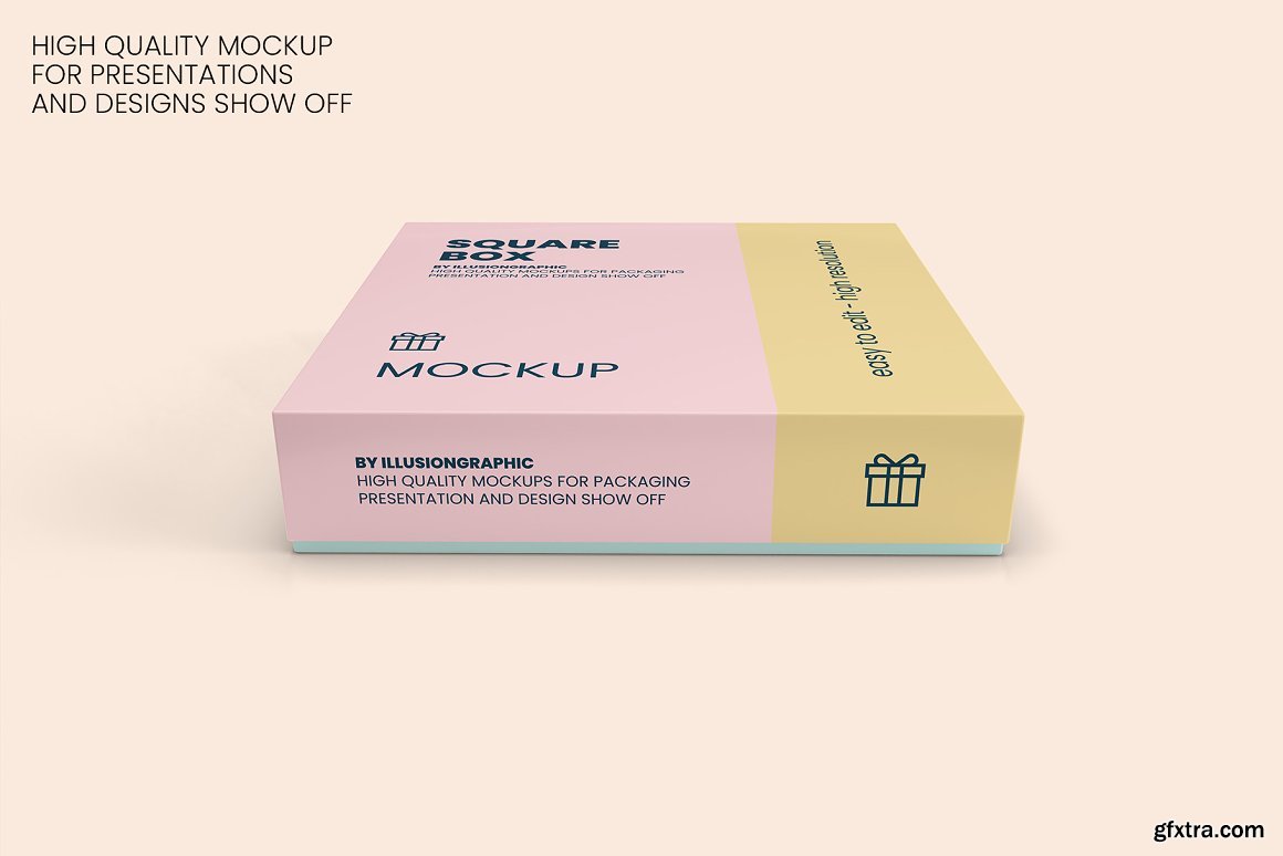 Download CreativeMarket - Square Box with Lid Mockups 10 Views ...