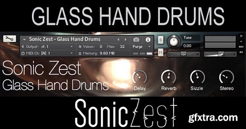 Sonic Zest Glass Hand Drums KONTAKT-DECiBEL