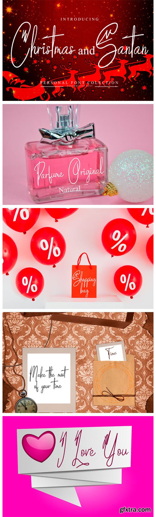 Christmas and Santan Font