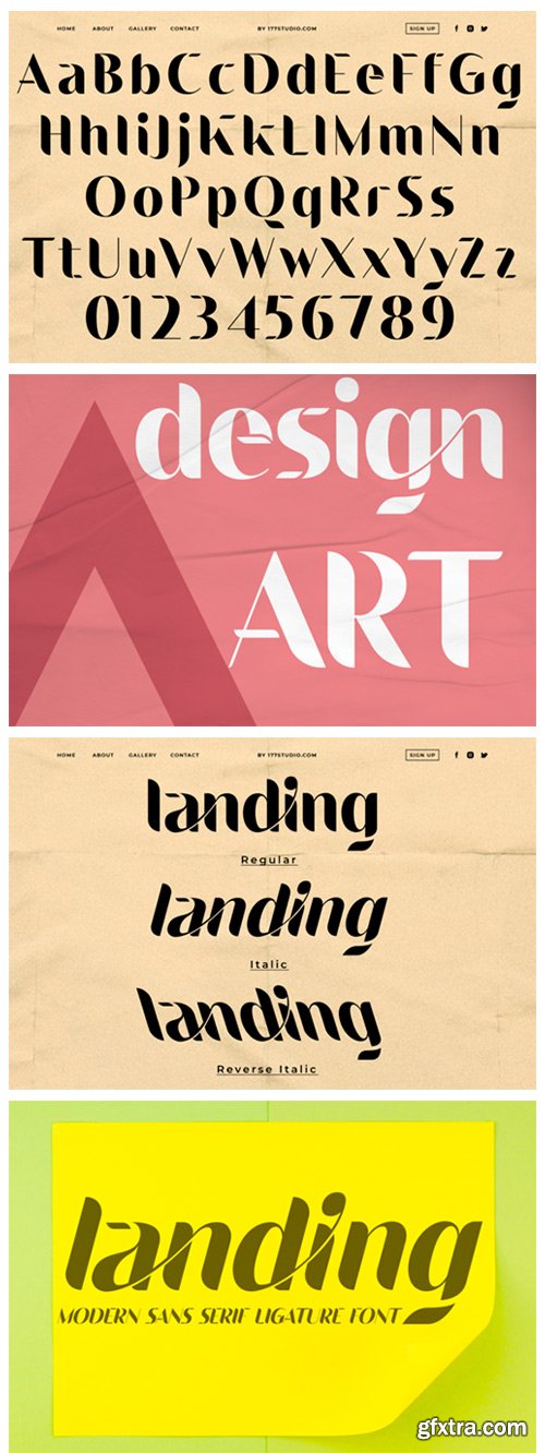 Landing Font