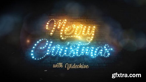 Videohive - Merry Christmas Light Bulbs - 29516457