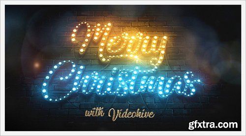 Videohive - Merry Christmas Light Bulbs - 29516457